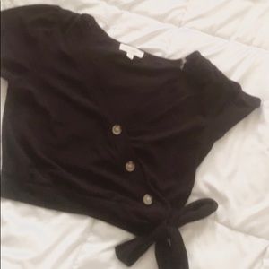 Black crop top